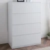 New SIENNA Commode 4 tiroirs blanc