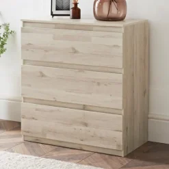 Discount SIENNA Commode 3 tiroirs finition bois