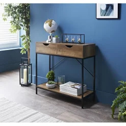 TROMSO Console noir/bois