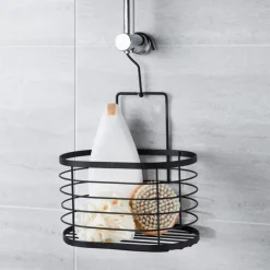 Online ORGANIZED BATHROOM Corbeille fil a suspendre noire