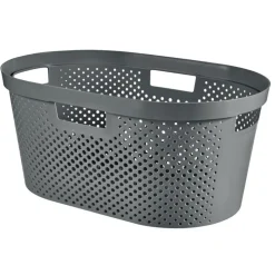Best CURVER Corbeille linge 40l infinity gri