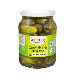 Sale ALELOR Cornichon aigre doux 190g