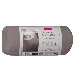 Outlet HOME COLLECTION Couette bicolore 1 140x200