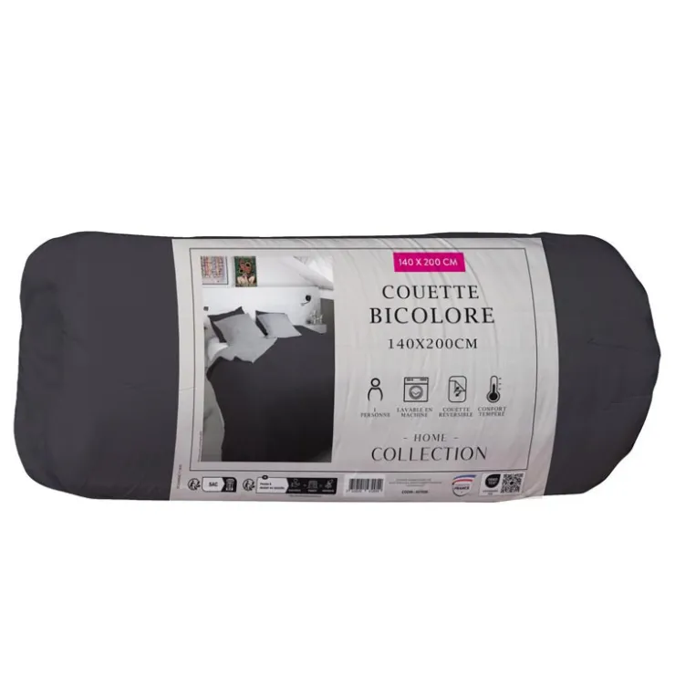 Hot HOME COLLECTION Couette bicolore 2 140x200