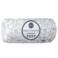 New SIMPLY Couette blanche 200x200