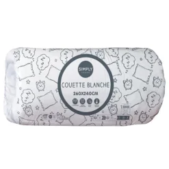 New SIMPLY Couette blanche 260x240