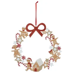 Outlet Couronne 33cm bois pain epice