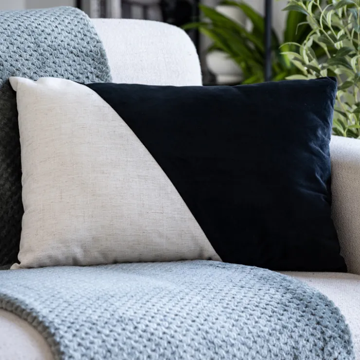 Discount Coussin bicolore 40x60cm