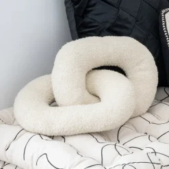 Hot JAPANDI Coussin chaine creme 41x24cm