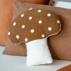 COSY SEASON Coussin champignon creme 40cm