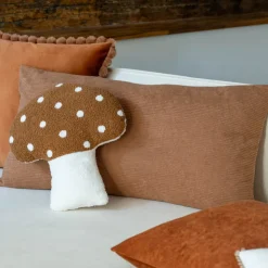 Discount COSY SEASON Coussin coteles marron 40x80cm