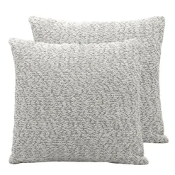 HOME COLLECTION Coussin darci 40x40cm gris clair