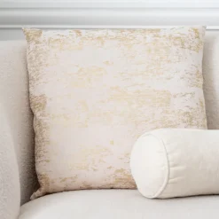 Discount QUIET LUXURY Coussin gold abstrait 45x45cm