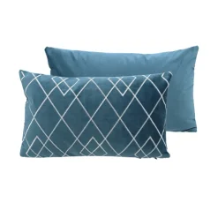 HOME COLLECTION Coussin moderna 40x40cm bleu