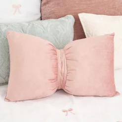 Hot QUIET LUXURY Coussin nAud velours 50x30cm blu