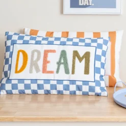 Outlet SIMPLY Coussin tufte 50x30cm dream