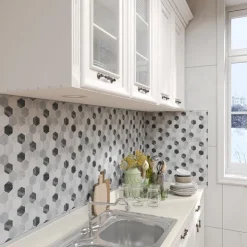 Discount KINGMANN PREMIUM Credence adhesive hexag gris x5