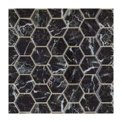 KINGMANN PREMIUM Credence adhesive hexag marbre