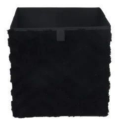 New THE STORAGE SHOP Cube de rangement chevron noir
