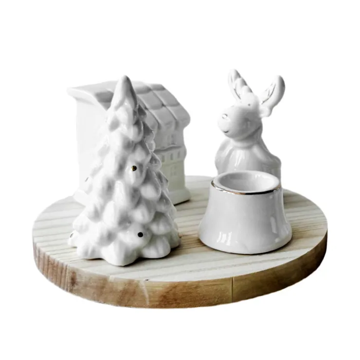 Outlet Deco petit plateau bougie et fig