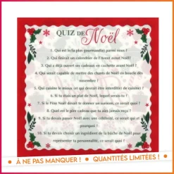 Outlet Dessous plat quiz de noel x6