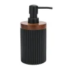New BATHROOM COLLECTION Distributeur a savon noir /bois