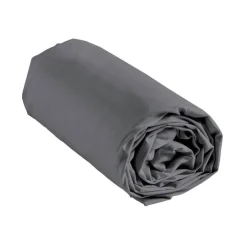 New HOME COLLECTION Drap housse 140x190 gris home co