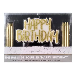 New CELEBRATE Ensemble de bougies happy birth