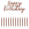 CELEBRATE Ensemble de bougies happy birth