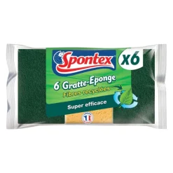 Hot SPONTEX Eponges x6 fibres recyclees