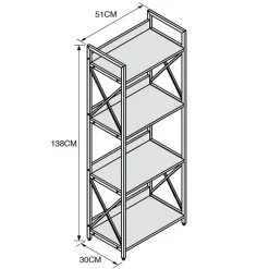 KANSAS Etagere 4 niveaux