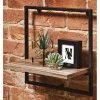 Clearance COBERG Etagere bois metal carree