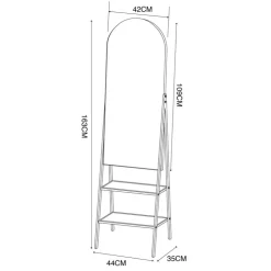 Online TROMSO Etagere miroir