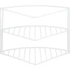Clearance THE ORGANIZED KITCHEN Etagere placard angle 3niv blanc