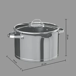 Online FIVE Faitout 24cm inox resilience