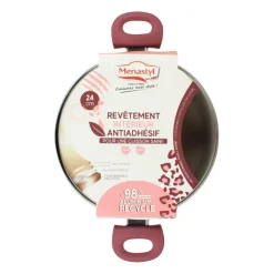 New MENASTYL Faitout leopard rose 24cm