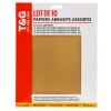 Hot T&G FOR LESS Feuilles de papier abrasif x10