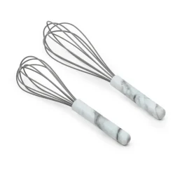 Outlet LET'S COOK Fouet manche marbre x2