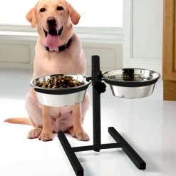 Sale PETSHOP Gamelle inox ajustable x2