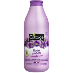 Hot COTTAGE Gel douche & bain lait violette