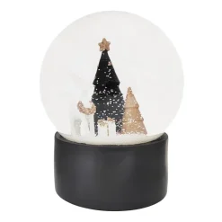 Online Globe a neige avec sapins noir e