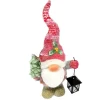 Gnome avec lanterne et sapin