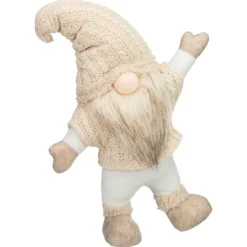 New Gnome mains en l'air beige h30cm