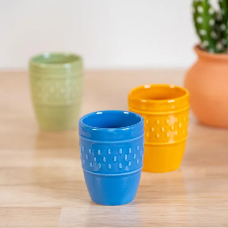 New SIMPLY SUMMER Gobelet expresso embosse 8cl