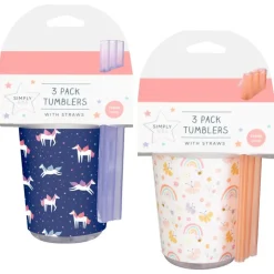 Clearance SIMPLY KIDS Gobelet+paille x3