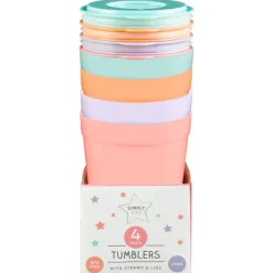 Discount SIMPLY KIDS Gobelet+paille x4