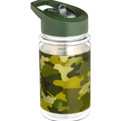 SIMPLY KIDS Gourde + paille jungle/dino