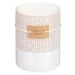 NATURAL HOME Grande bougie ceramique texturee