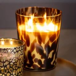 Sale TROPICAL PARADISE Grande bougie verre ecailles