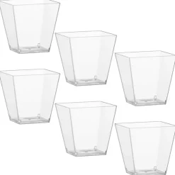 Online CELEBRATE Grande verrine carree x6 plastiq